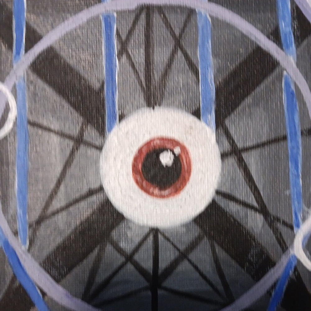 Golden Eye Abstract Painting - Picture 4 of 6